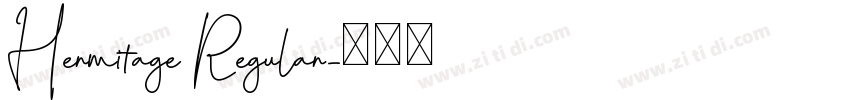 Hermitage Regular字体转换